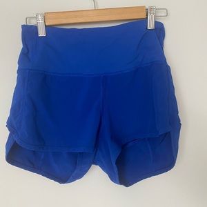 EUC Lululemon High Waisted Speed Shorts